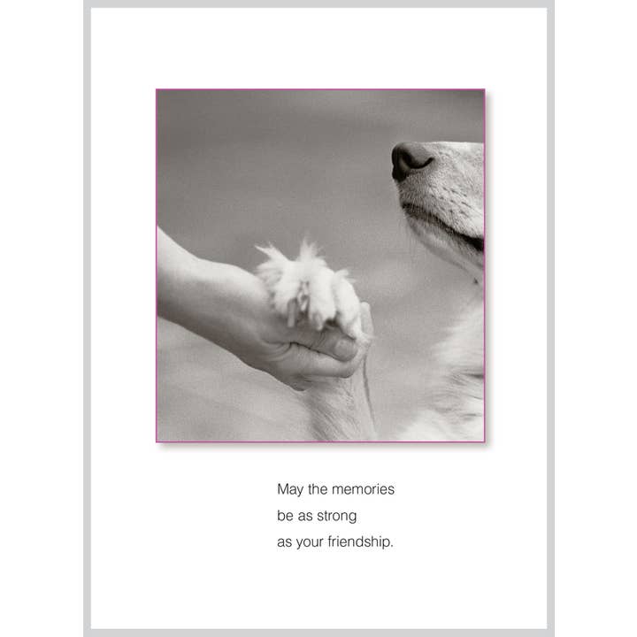 The Borealis Press Inc - Wholesale Sympathy Card - May the memories Pet Sympathy Greeting Card