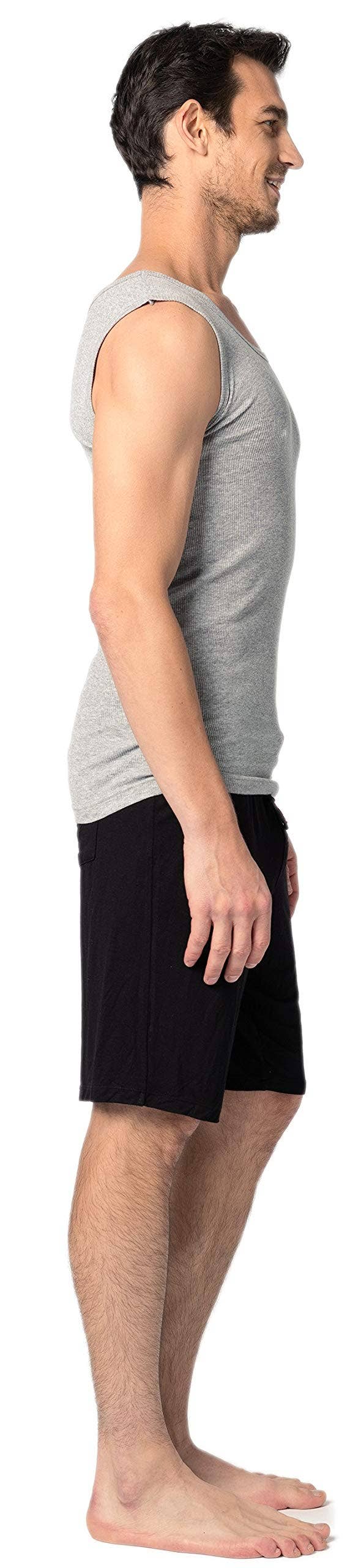 I-Wear Brands - Wholesale Tank Top - Men's - 10 Pack Men's 100% Cotton Ribbed Muscle Tank Top Undershirt7