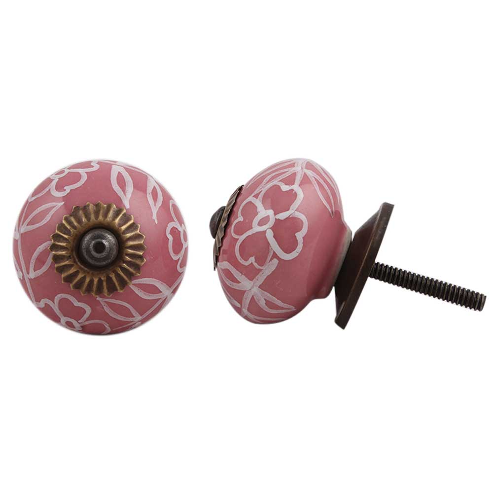 Pink 24 Piece Ceramic Drawer Handles Cute Cabinet Knobs for wholesale on Faire0