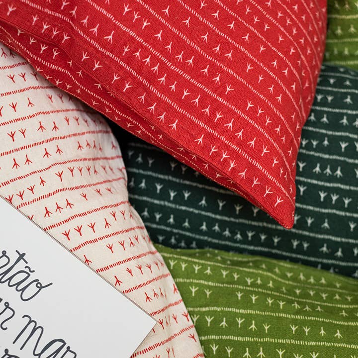 Sabiá - Wholesale Chair Cushion - Rectangular Cushion 30×50 TERRA Red - ARRASTA PÉ pattern2