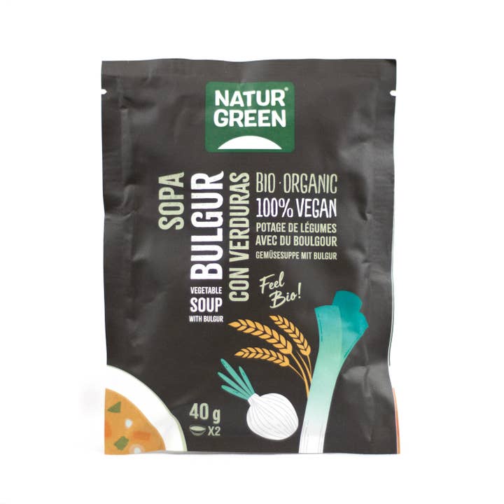 Laboratorios Almond S.L - Venta al por mayor Sopas - NaturGreen Sopa de Bulgur con Verduras Bio 40 g