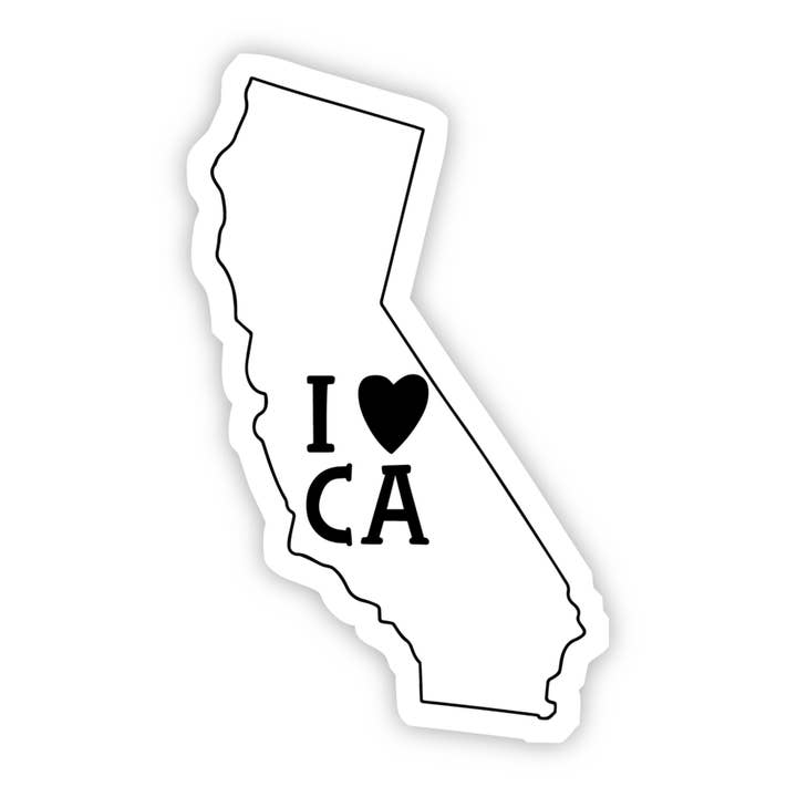 I Love California Sticker for wholesale by Big Moods