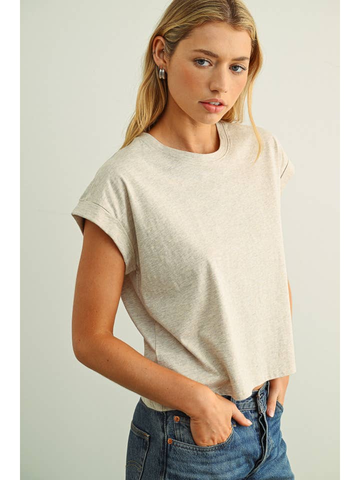 MIOU MUSE - Venta al por mayor Blusa - Mujer - Blusa de manga con puño y cuello redondo30