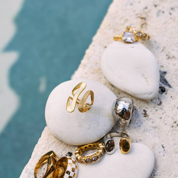 BELJOY - Wholesale Band/gestapelde ring - Rita Verstelbare Ring5