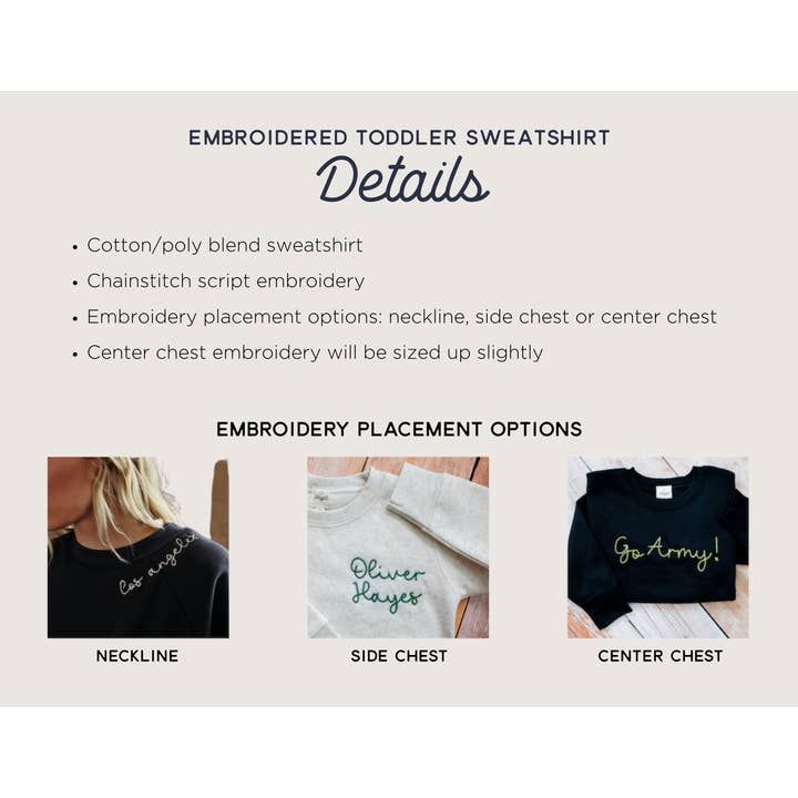 Magill - Wholesale Sweatshirt - Kids - Embroidered Toddler Sweatshirt Stitched Kids Crewneck 4