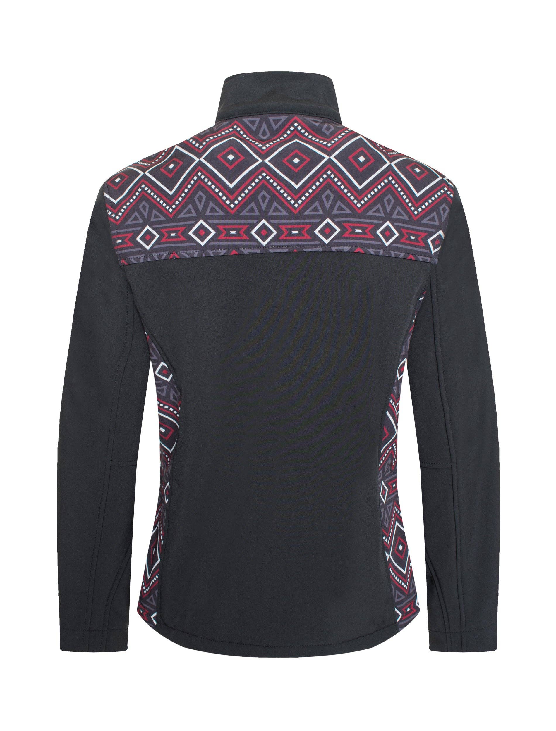 Rodeo Clothing - Wholesale Jacket - Women's - Women's Softshell Aztec Print Fleece-Lined Jackets1