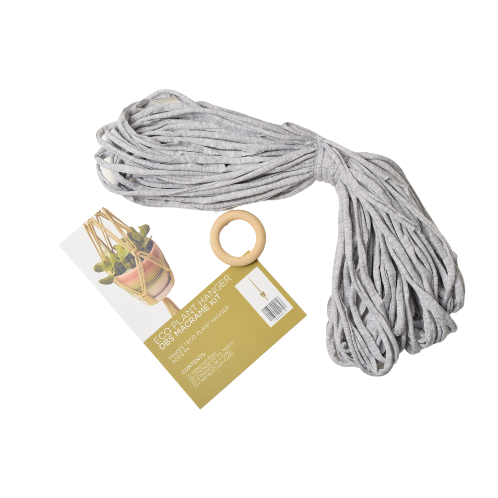 Shreds + rerope - Wholesale DIY Craft Kit - Eco DIY Macrame Plant Hanger Kit23