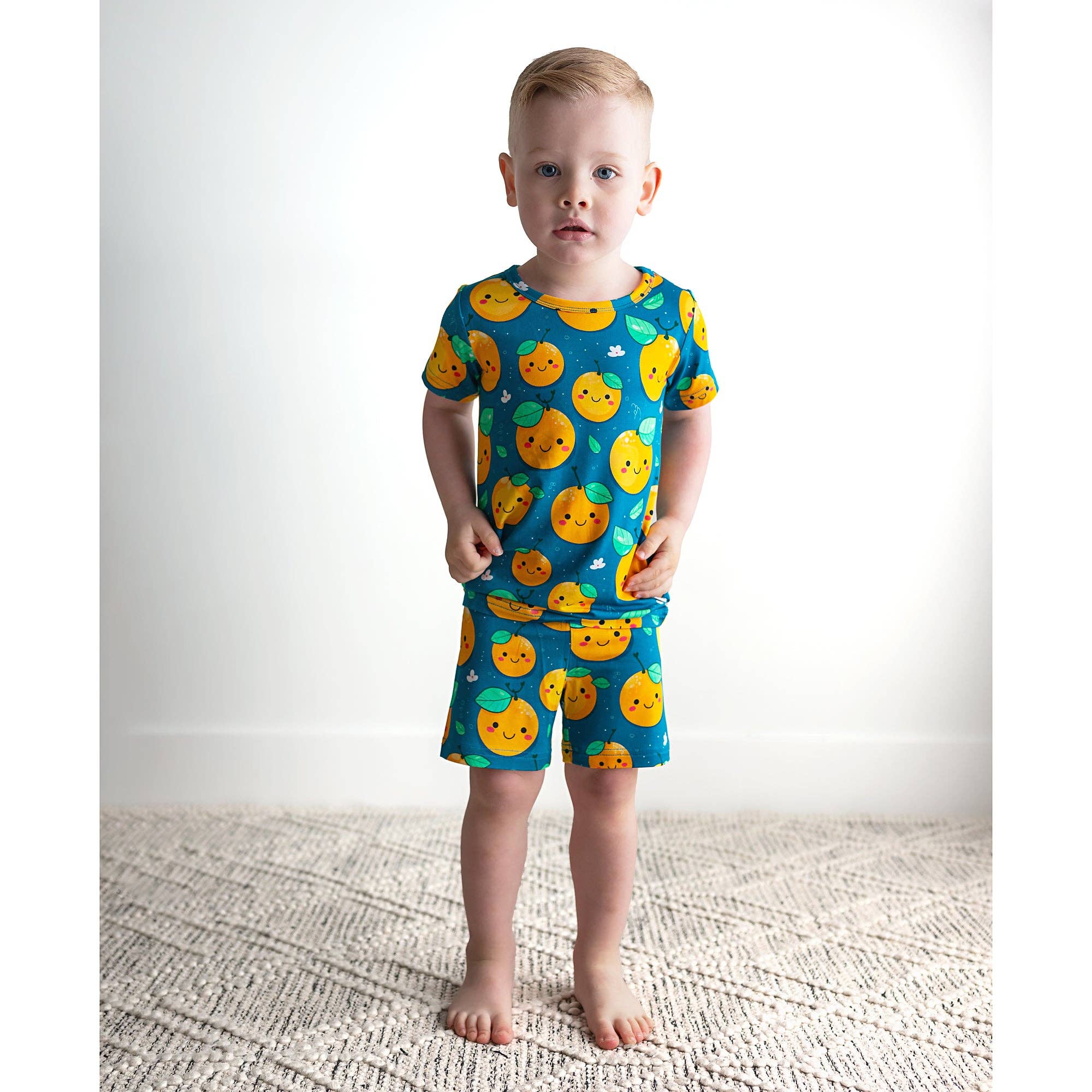 Gigi and Max – wholesale Pyjamasset - Barn – Bambu Pyjama Barnkläder Sleepies Småbarnshorts 2PC Set Cutie5