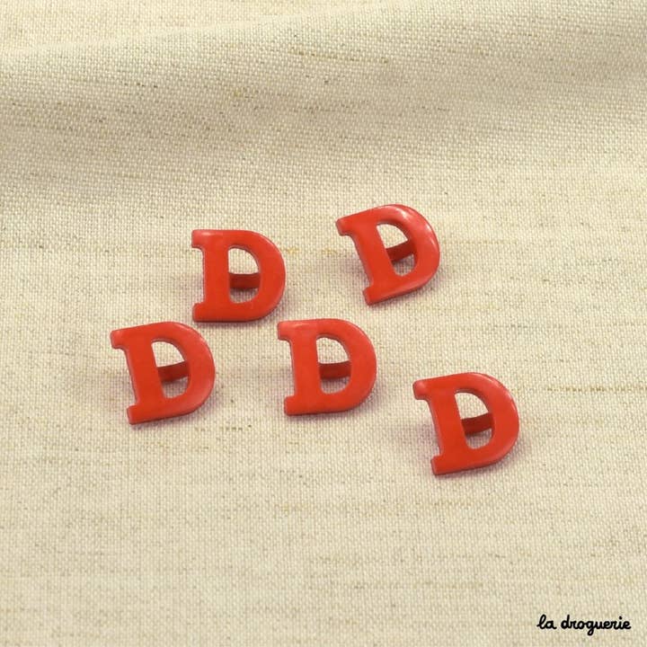 LA DROGUERIE - Wholesale Sewing Button/Snap - Alphabet Button 18 mm