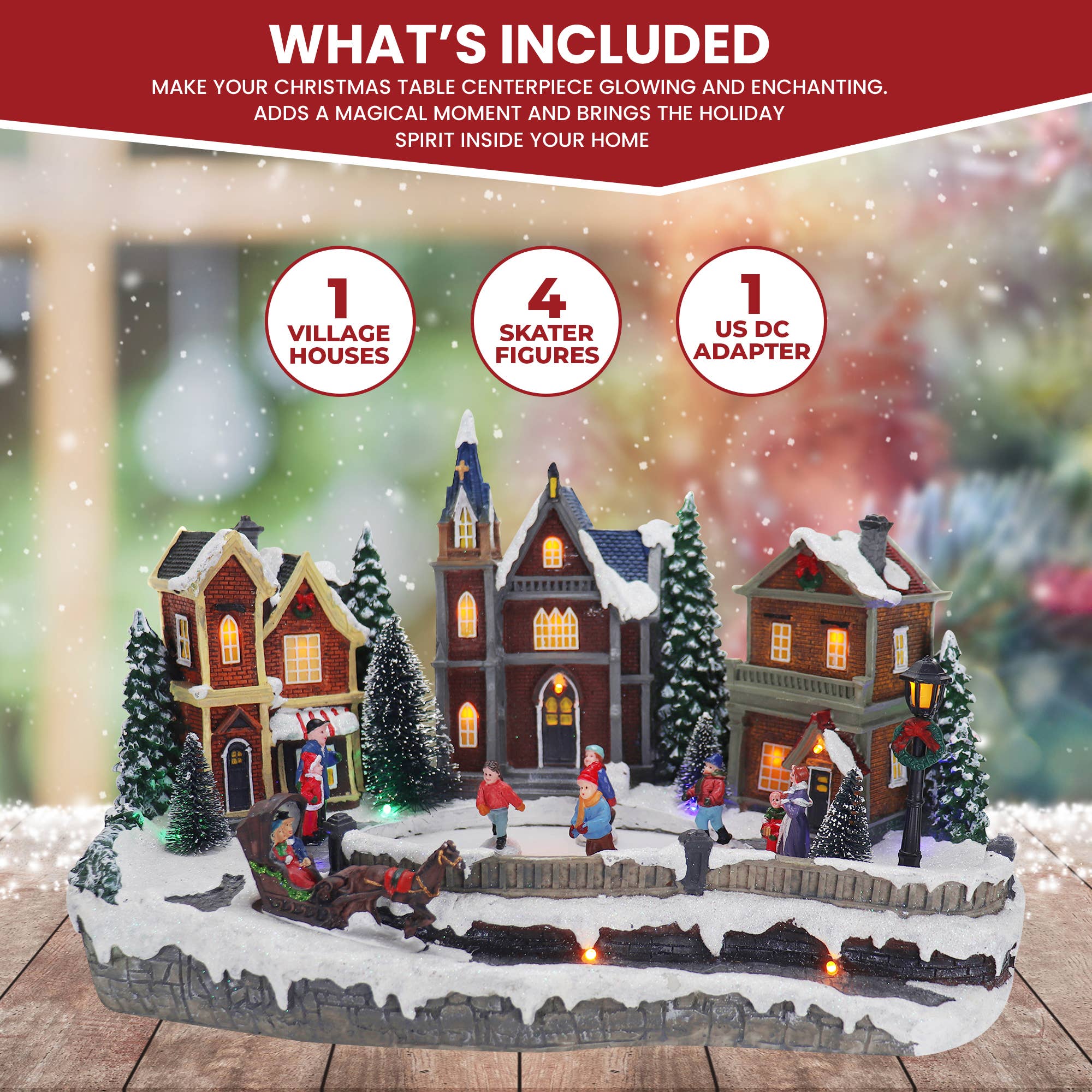 Top Treasures - Wholesale Christmas Decoration - Skating Christmas Village1