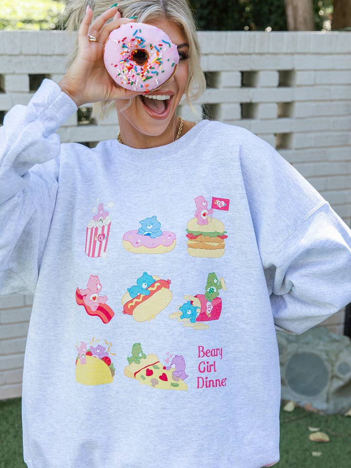 Felpa da cena Care Bears Beary Girl per la vendita all'ingrosso da parte di Girl Tribe Co