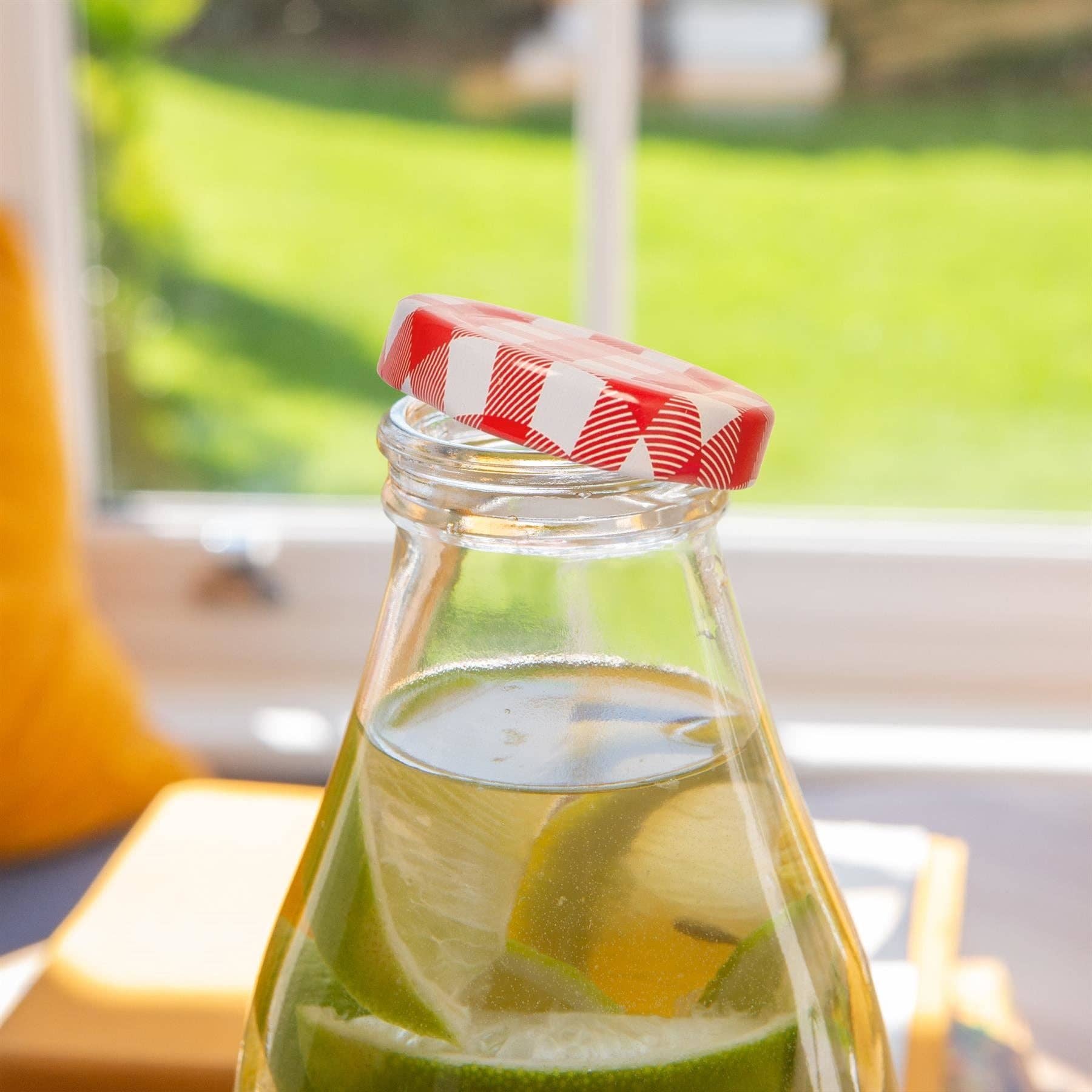 Rinkit Ltd – wholesale Water bottle – 960ml Glass Water Bottle with Metal Lid2