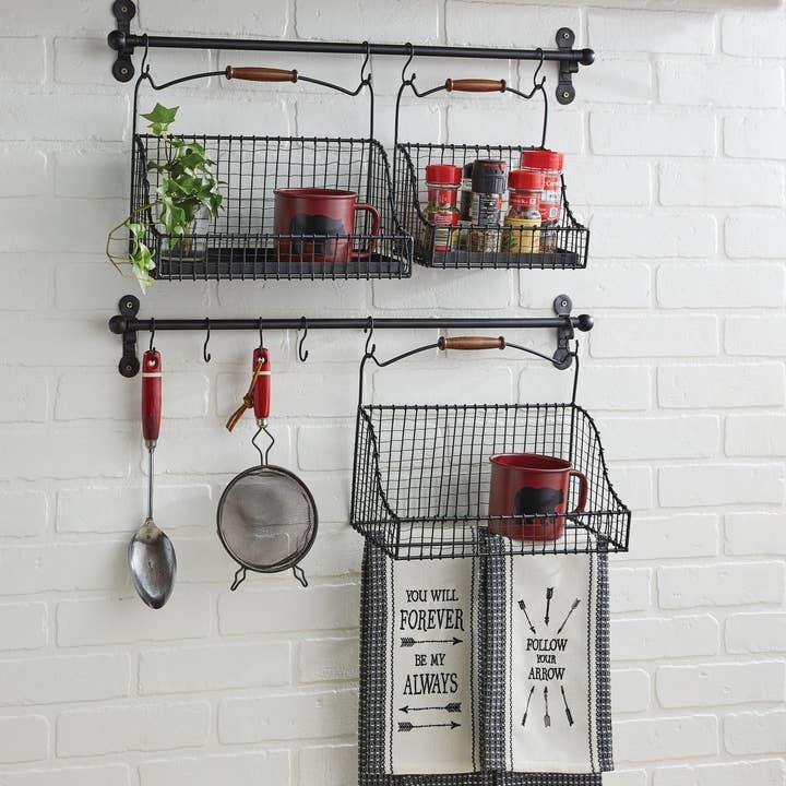 Park Designs - Wholesale Basket - Hanging Wire Baskets - Set of 2
