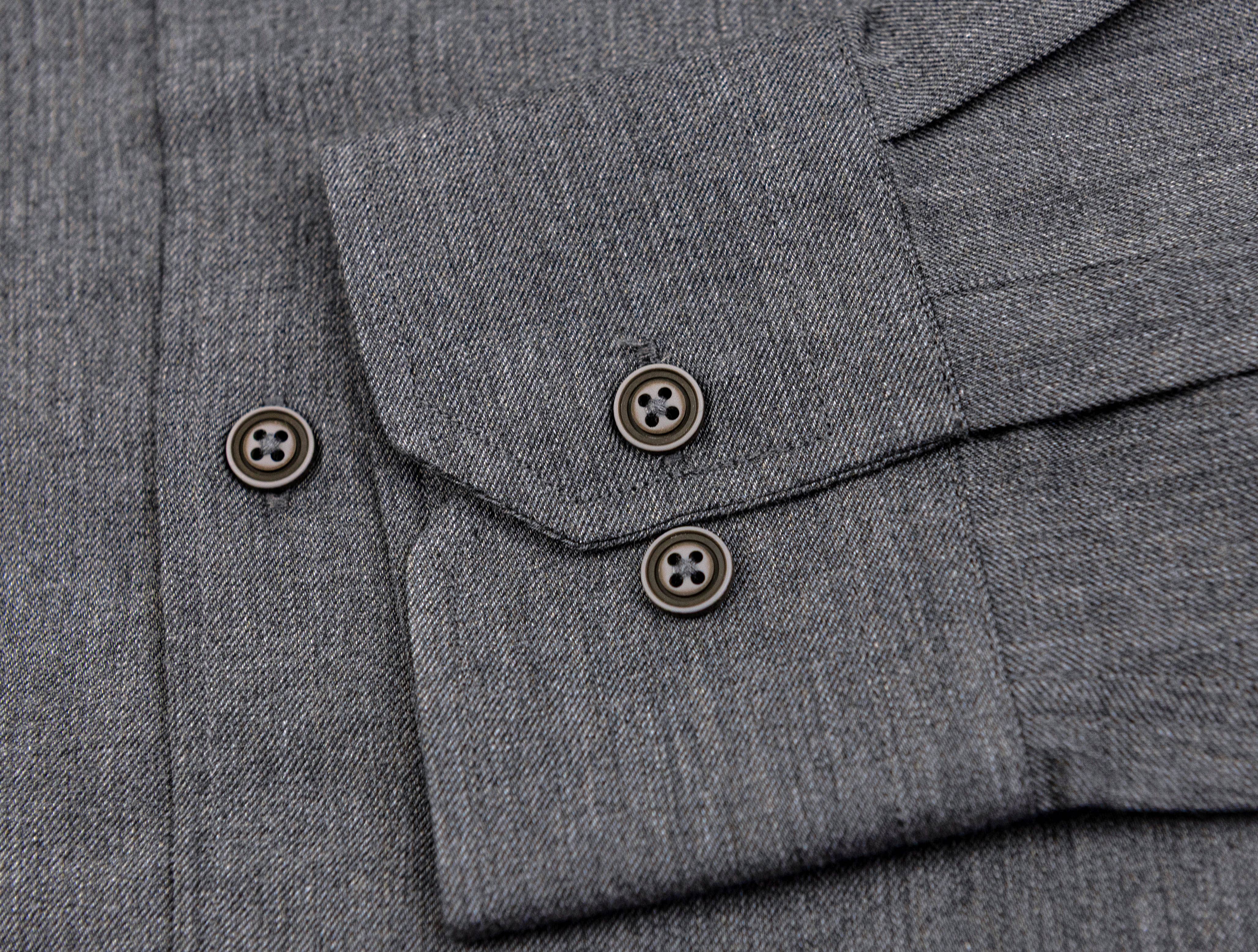 Wear Sierra - Wholesale Shirt - Men's - Men Turkish Cotton Long Sleeve Classic Gray Button Up Shirt5