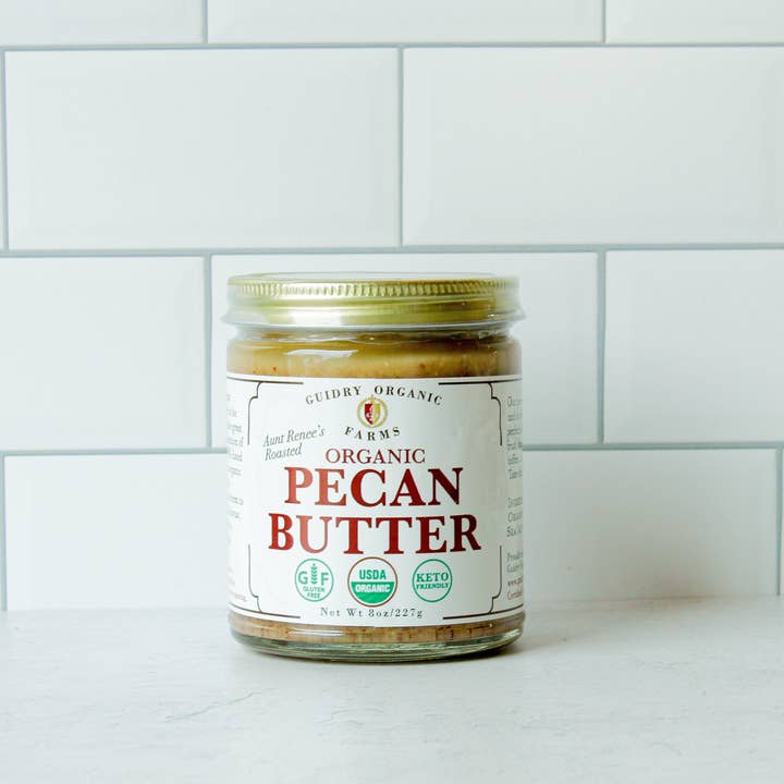 Guidry Organic Farms - Wholesale Nut Butter - Pecan Butter 8oz - USDA Certified Organic10
