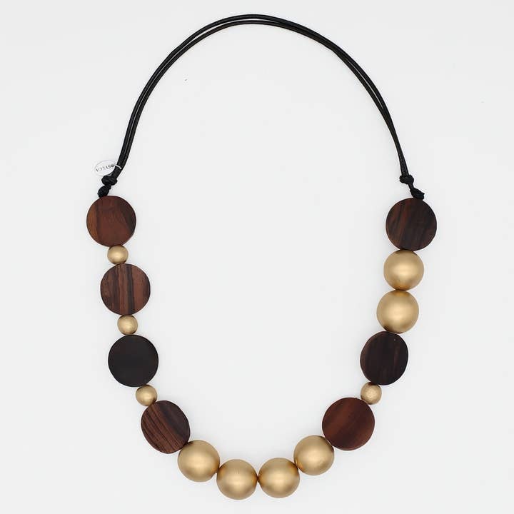 Golden Birch Statement Necklace for wholesale by Sylca Designs