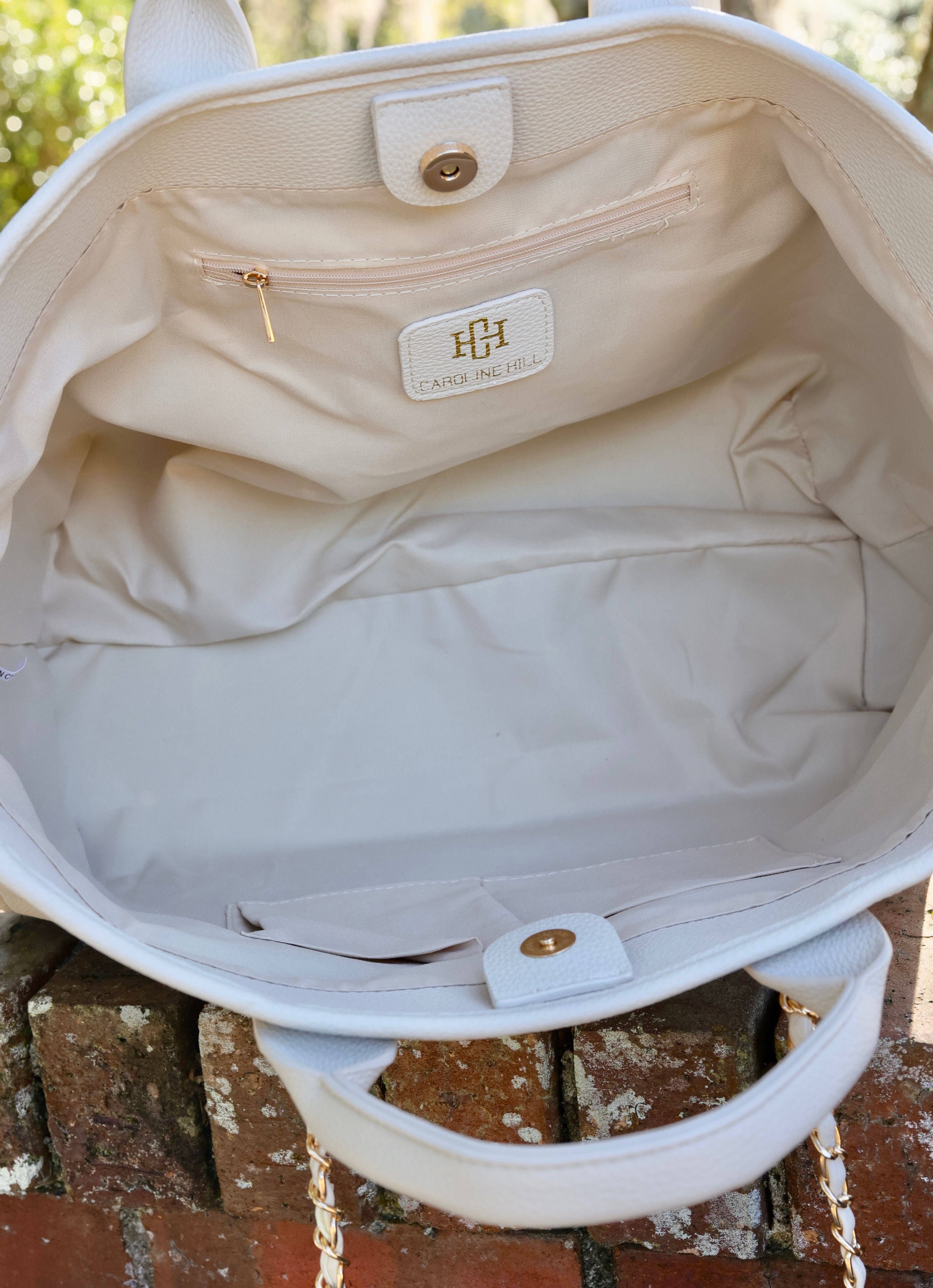 Caroline Hill - Wholesale Tote Bag - Women's - Melissa Tote Bag CREAM7