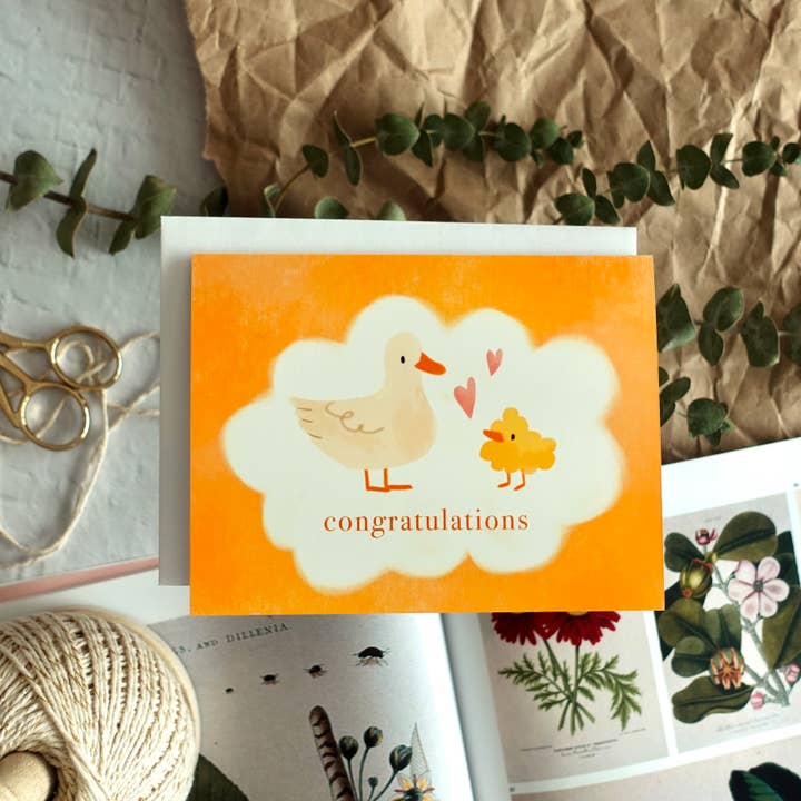 Fun Gal Studio - Wholesale Baby Card - Congratulations - New baby card / Birth celebration card1
