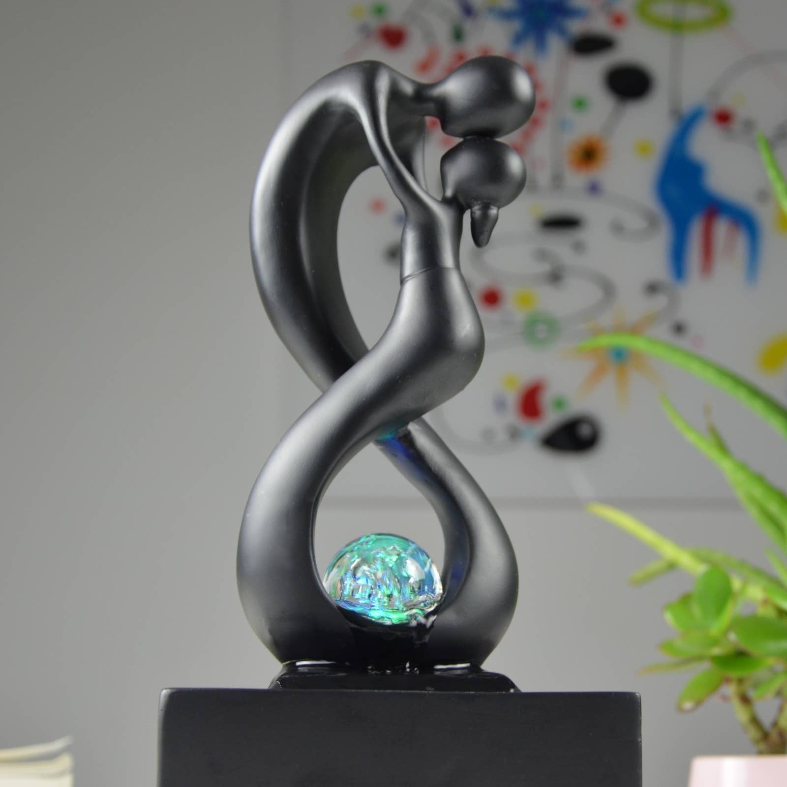 Zen'Arôme - Wholesale Decorative Tabletop Object - Modern Indoor Fountain Amor Noir Gift Idea12