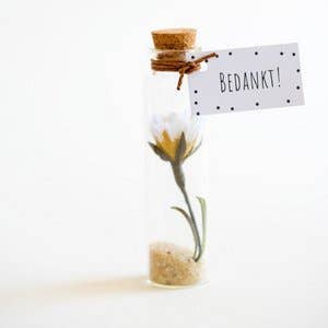 Blomflaska med tackmeddelande för wholesale av Sidedish Cards