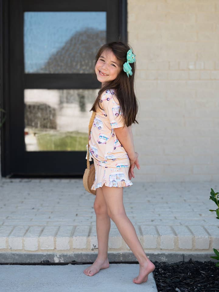 Summer Scoops Ruffle Short Set for wholesale by Riley & Rett