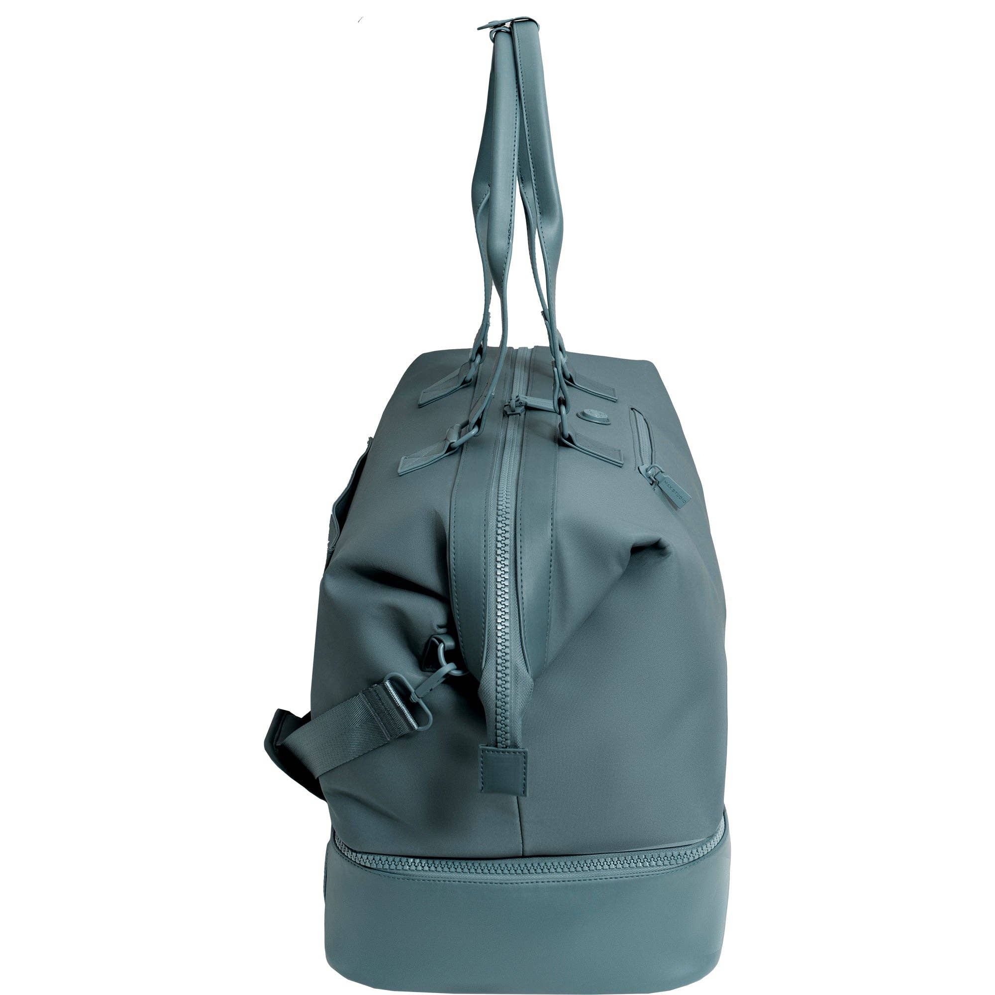 Magid - Wholesale Weekender Bag - Women's - Max Studio Sport Nylon & Faux Leather Drop Bottom Duffel Bag17