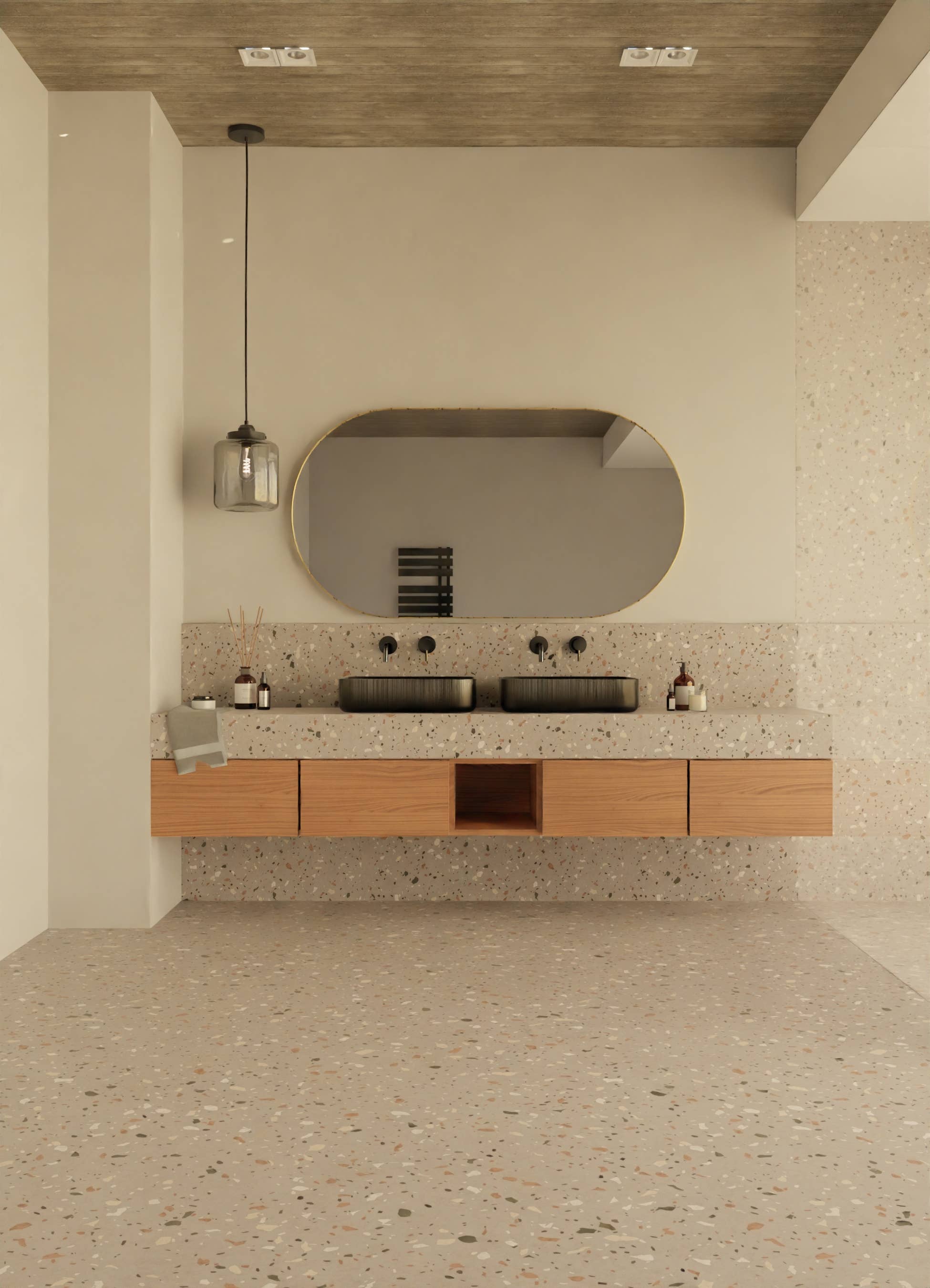 Gdeco - Wholesale Wall Mirror - Gold Oval Resin Mirror 150*80 Cm1