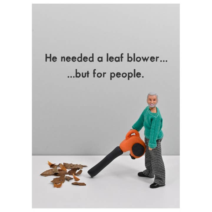 General | Leaf Blower | Cards for Him for wholesale by Bold & Bright