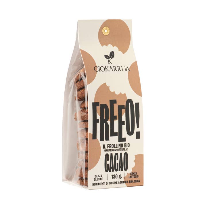 Ciokarrua - Wholesale Cookie - FREEO, SHORTBREAD with cocoa,Vegan, lactose and gluten free0