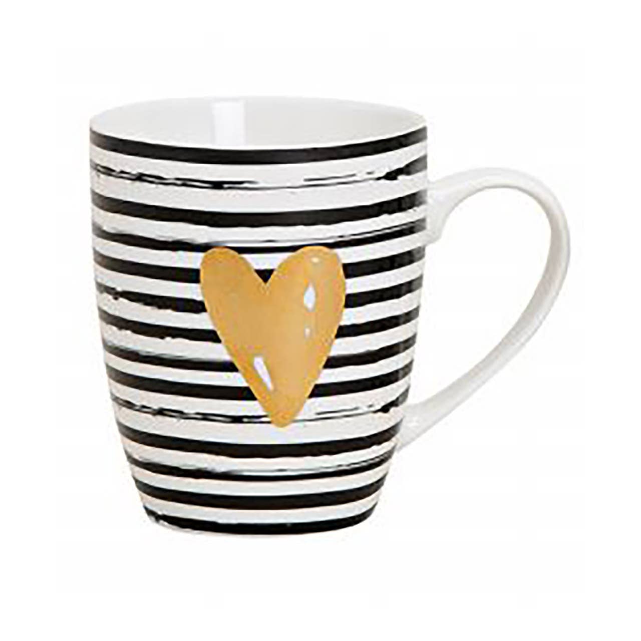 Wurm - Wholesale Drinking Glass/Cup - Cup with heart design made of porcelain, white, double, 300ml (W/H/D) 11x10x8cm1