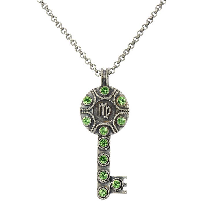 Key Zodiac Sign Necklace VIRGO for wholesale by Not Just Any Old Day