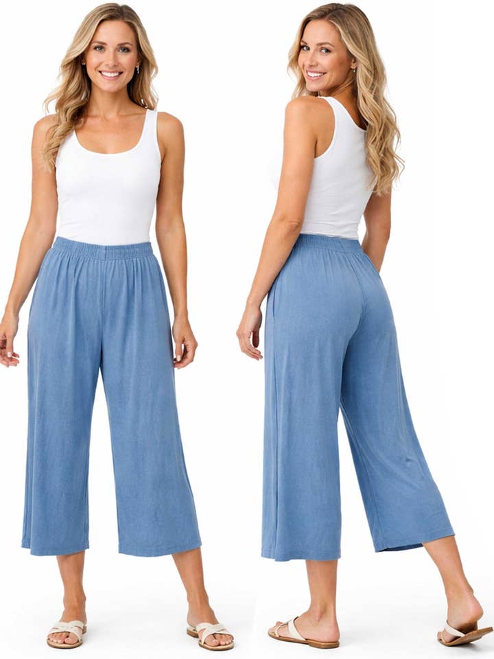 The Magic Scarf Company - Wholesale Pants - Women's - 1248 - Slinky TravelWear Capris7