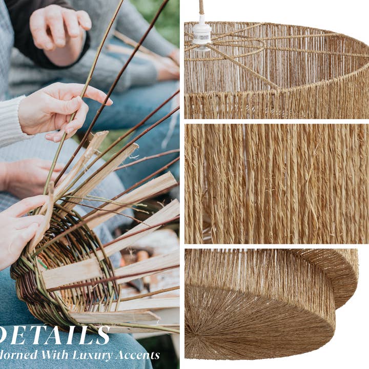 Rowabi - Wholesale Chandelier/Hanging Light - Luminous Lace Rattan Pendant Light