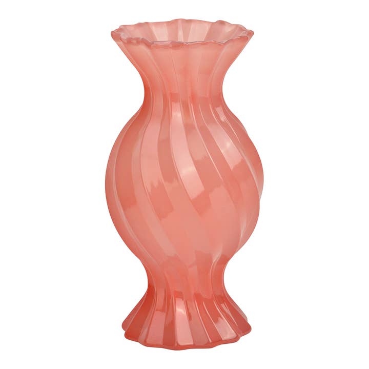 Vaas Bonbon van glas, Roze (B/H/D) 11x22x11cm voor wholesale door Wurm