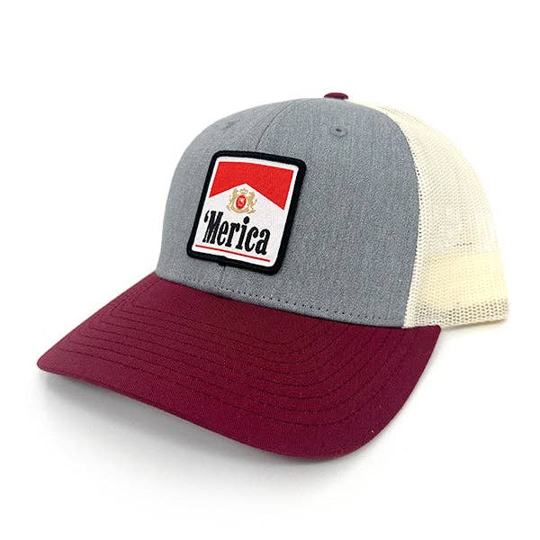Shield Republic - Wholesale Trucker Hat - Unisex - 'Merica, Carton Full of Freedom Woven Patch Hat1