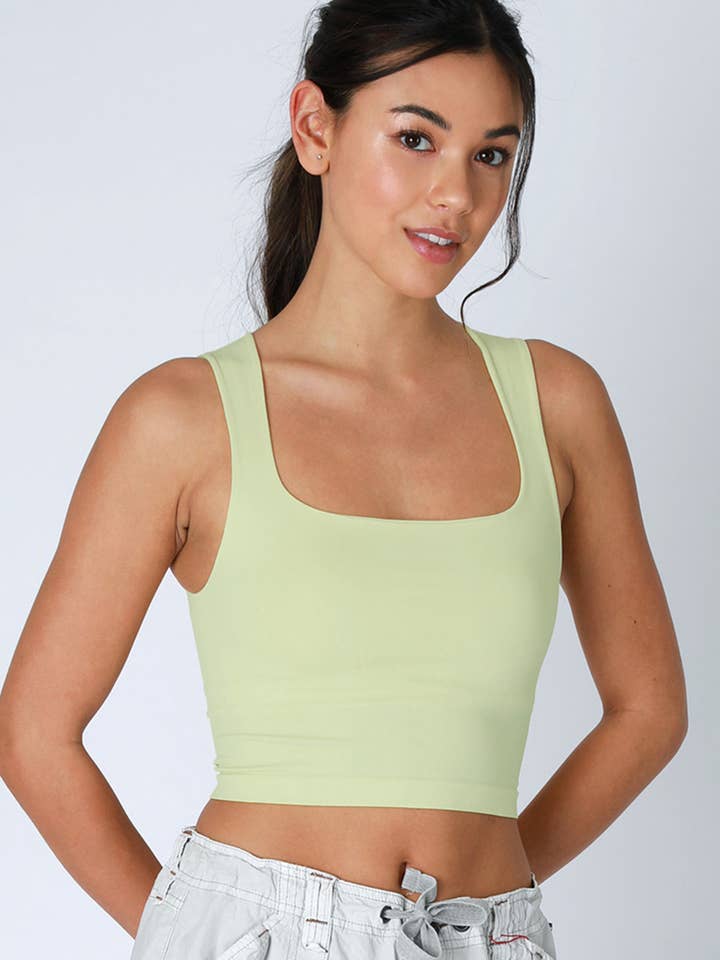 NIKIBIKI - Wholesale Tank Top - Women's - NS8252- Clean Line Square Neck Top