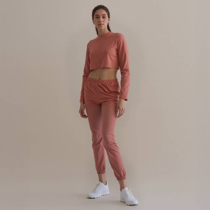 Bellatrix French Terry Sweatpants I Rose for engroshandel hos Robin K