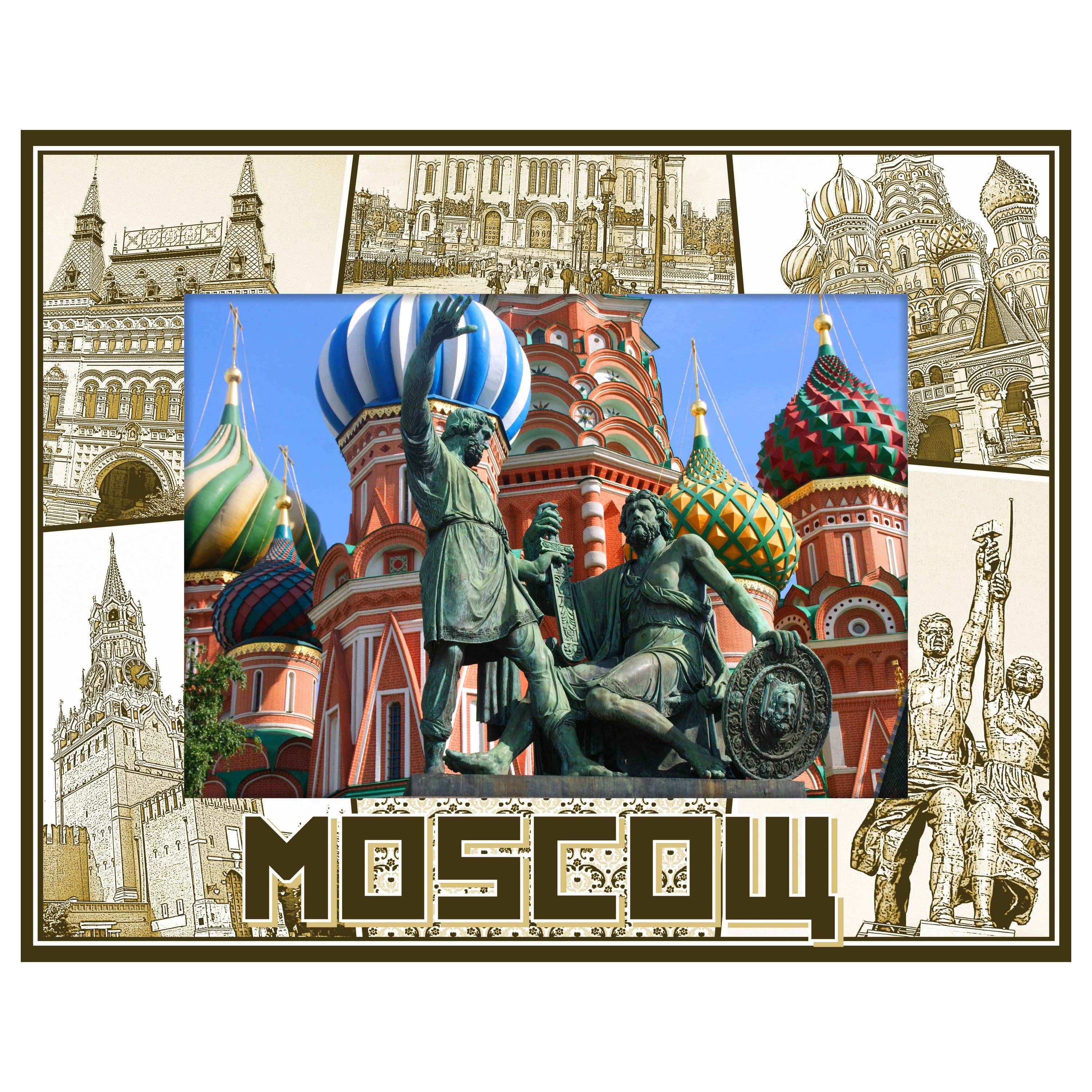 GiftWorksPlus - Vente Cadres photos - Cadre Collage Moscou - A-FRM_-1-00030