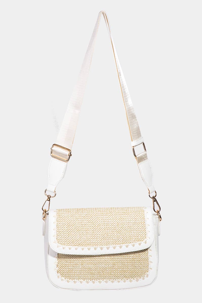 Collections by Fame Accessories - Wholesale Crossbodytas - Dames - Gevlochten Leren Schoudertas2