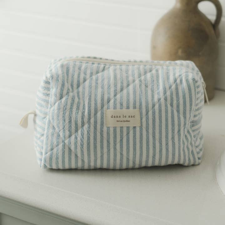 Large quilted pouch for wholesale by Dans le sac