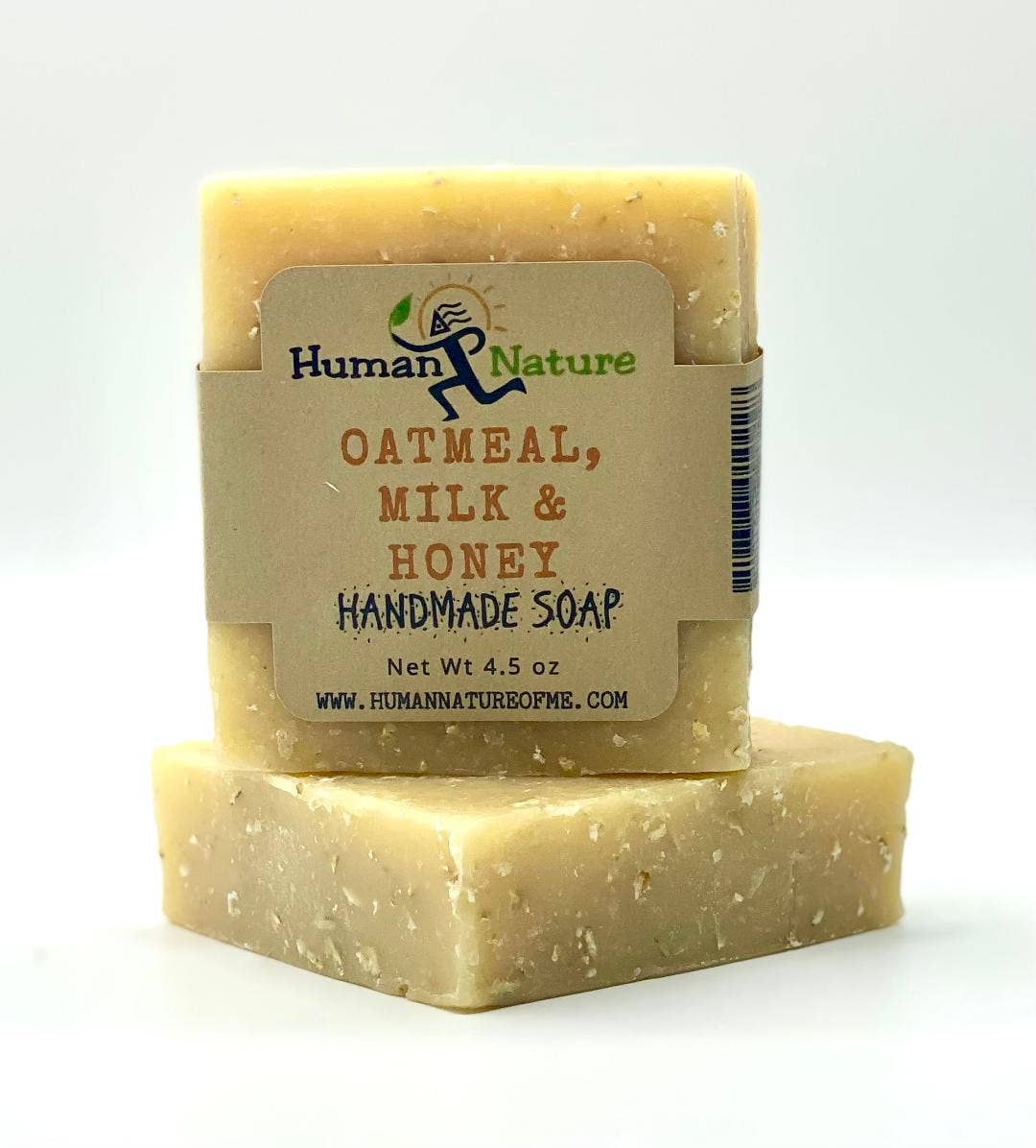 Human Nature of Maine - Vente Pains de savon - Barre de savon à la farine d'avoine, au lait et au miel2