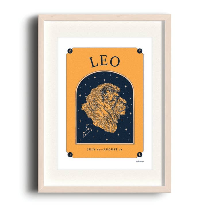 Nook & Burrow - Wholesale Art print - Leo | A4 print