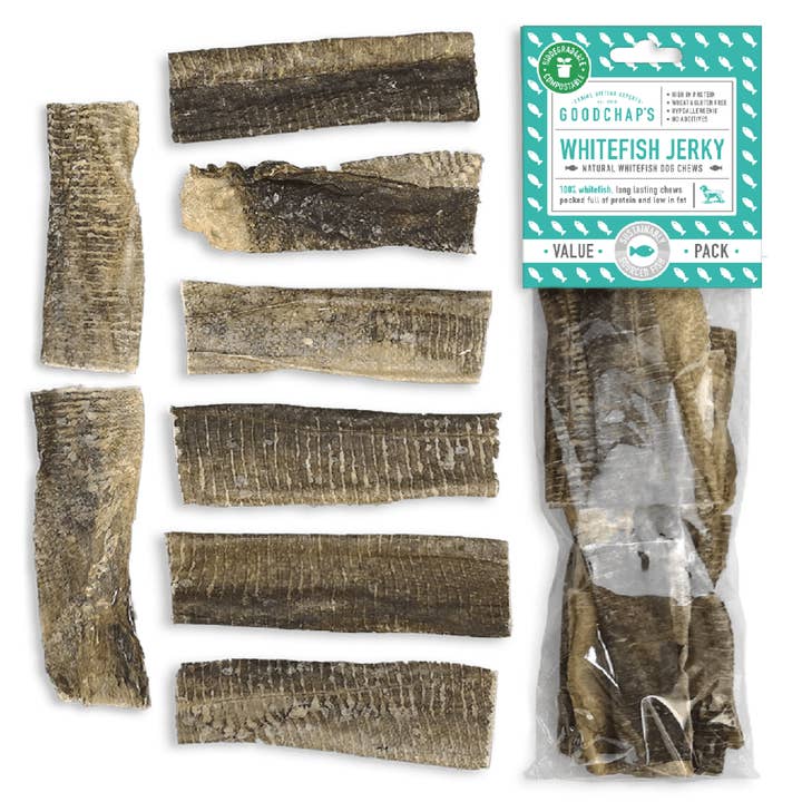 Whitefish Jerky Value Pack | Healthy Dog Chews | Eco Treats per la vendita all'ingrosso da parte di Goodchap's
