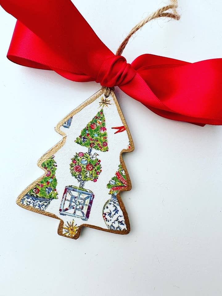 Topiary Christmas Tree Ornament 1 for wholesale by SoCharm Designs