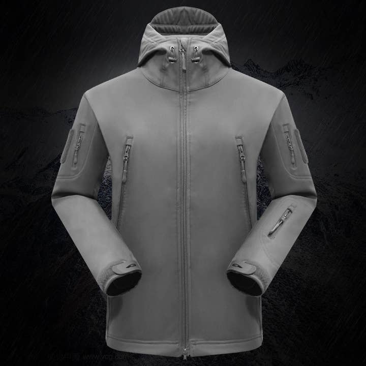 Ecovear - Wholesale Jacket – Men's - Tactical Shark Skin Outdoor Soft Shell Jacket3