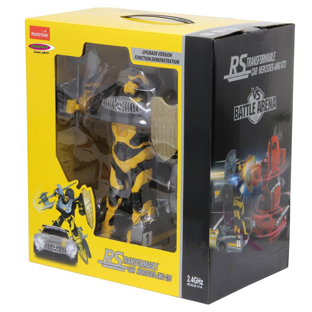 mhw24 - Wholesale Toy Car/Truck - Kids - Mercedes-AMG GT3 1:14 grey 2.4GHz transformable1