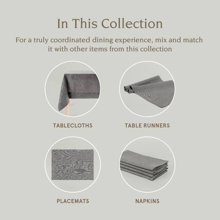 over&back - Wholesale Tablecloth - 100% Linen Tablecloth – 70x10819