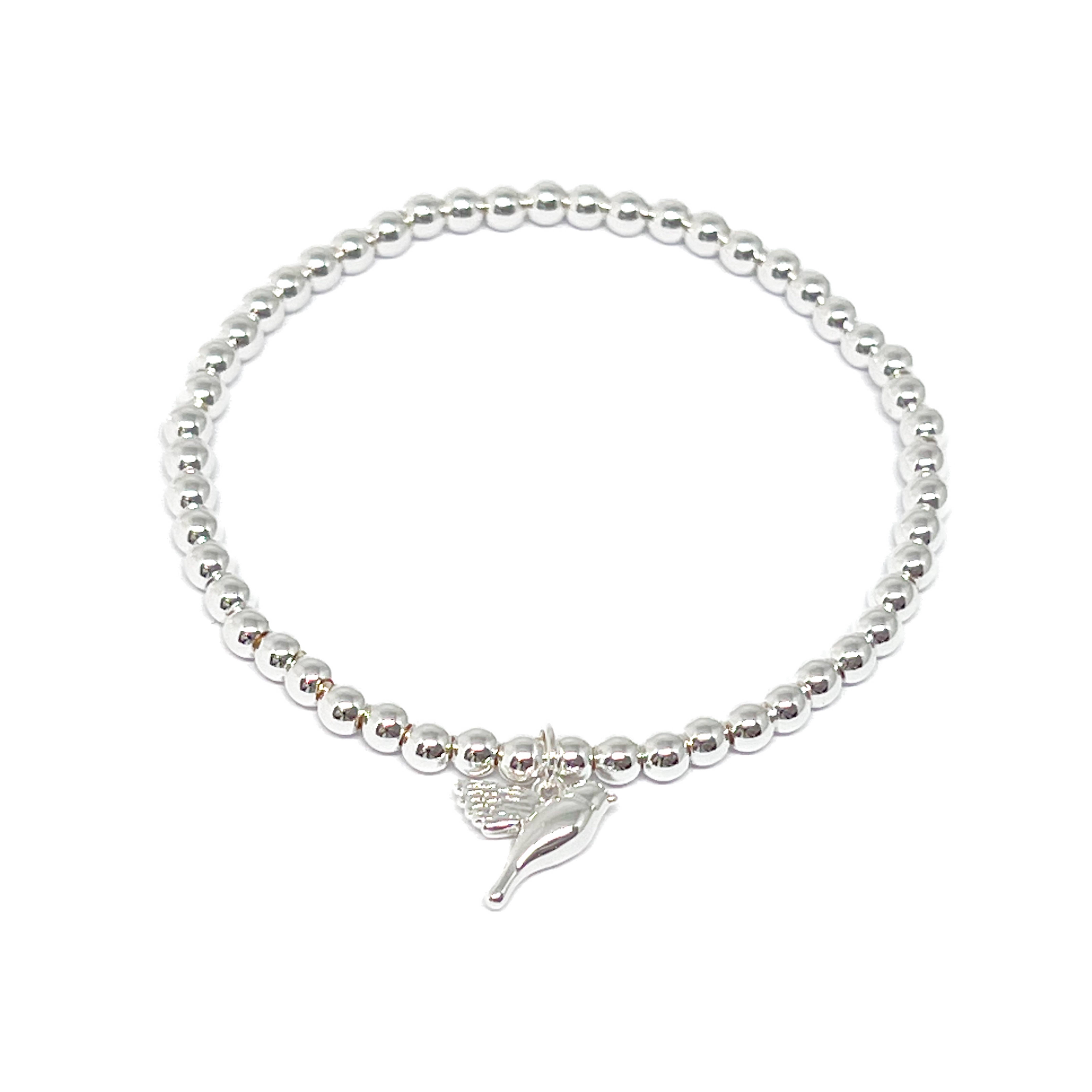 Clementine Jewellery – wholesale Charm/dangle bracelet – Bella Bird Bracelet - Silver0