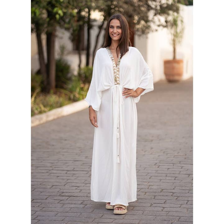 Isla Bonita By SIGRIS Long Midi Dress Santorini 35555 for wholesale by Isla Bonita By Sigris