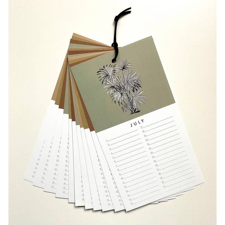 Chelsea Calkins Design - Wholesale Calendar - Retro Plants Forever Calendar2